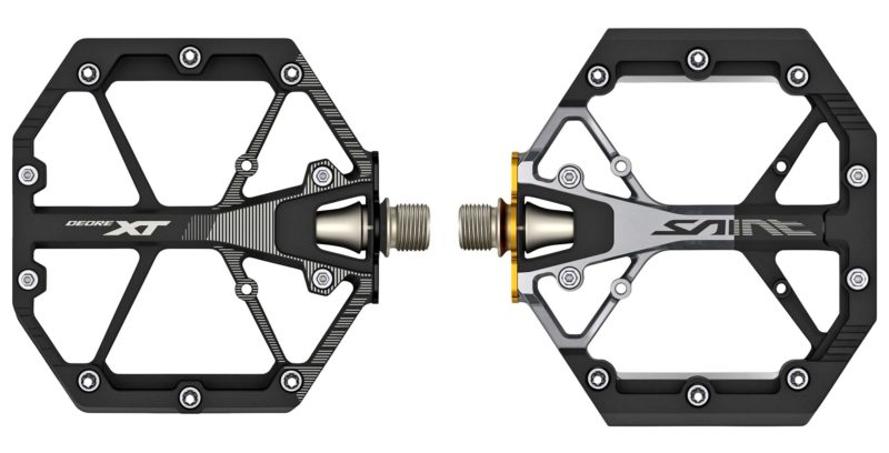 Shimano lightweight XT & Saint gravity enduro freeride DH mountain bike platform pedals, pair