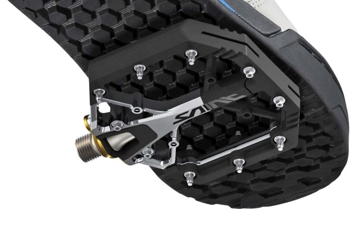Featured image for the article New Shimano XT & Saint platform pedals shed tons of weight in slim composite design
