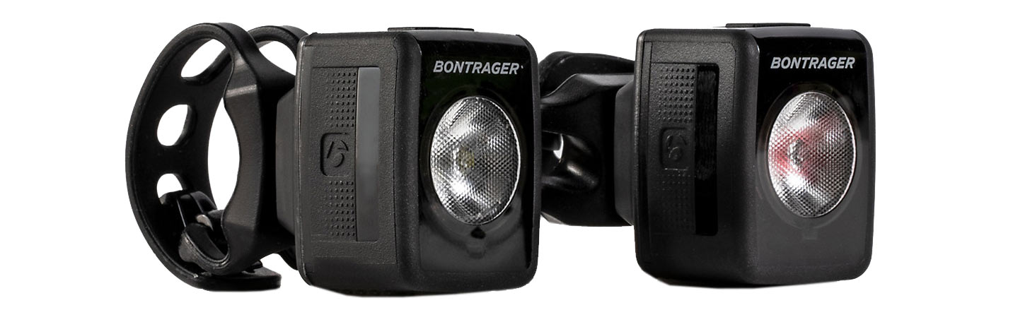 bontrager flare 200 and ion rt are the lightest bike lights for road cyclists