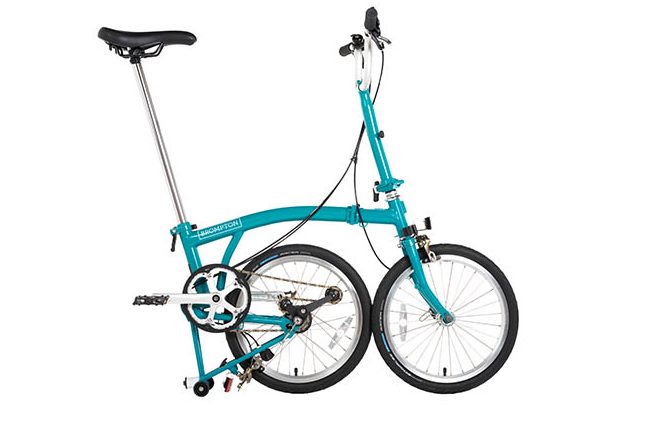 Brompton B75 partially folded