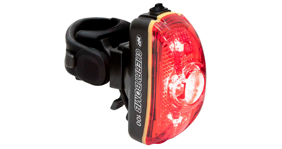 niterider cherrybomb 100 bicycle taillight with wild flashing patterns
