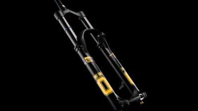 Ohlins RXF38 Air Sprung single-crown fork packing DH internals ready for aftermarket