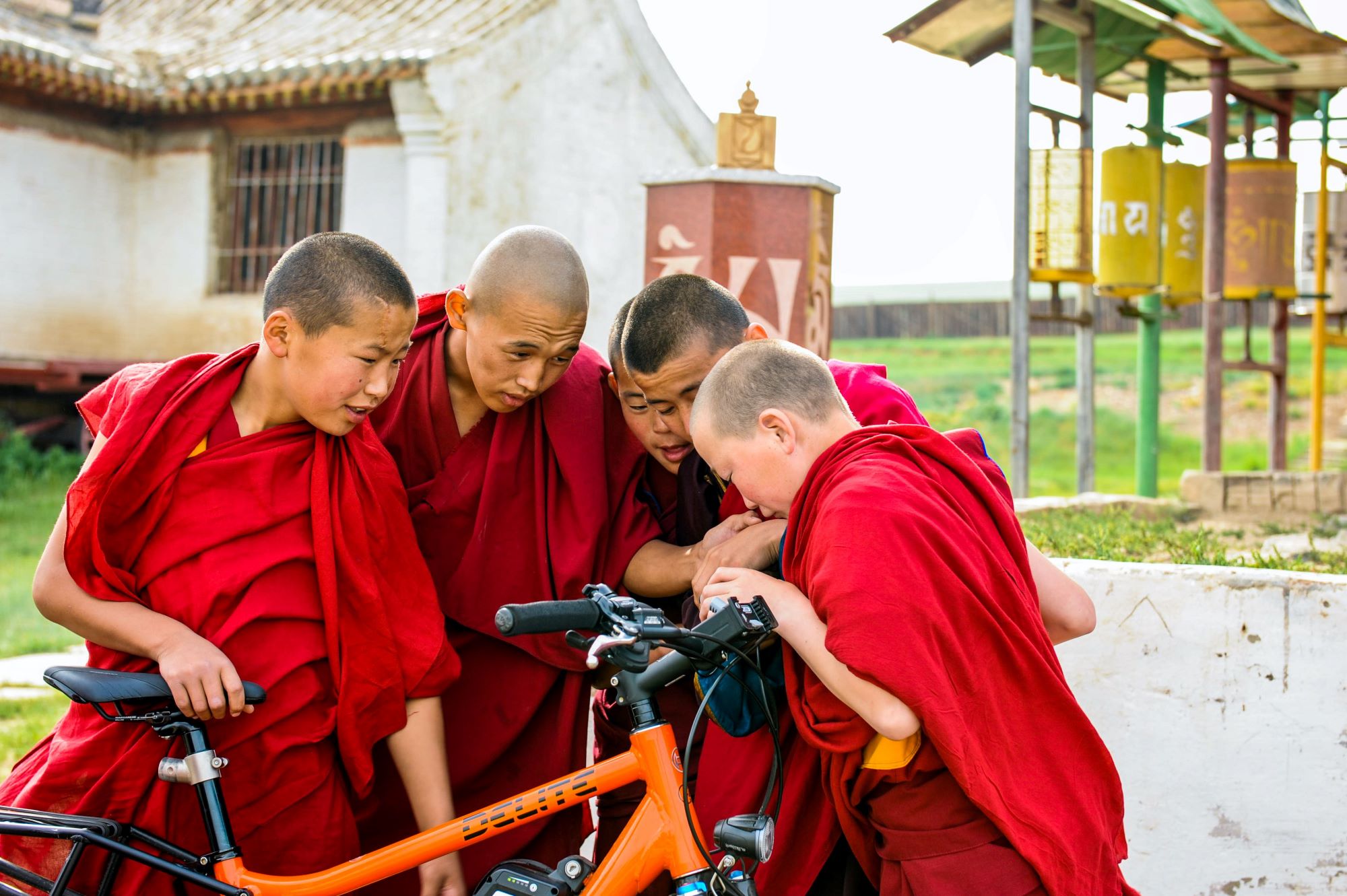 50 ways to cycle the world: monks bicycle