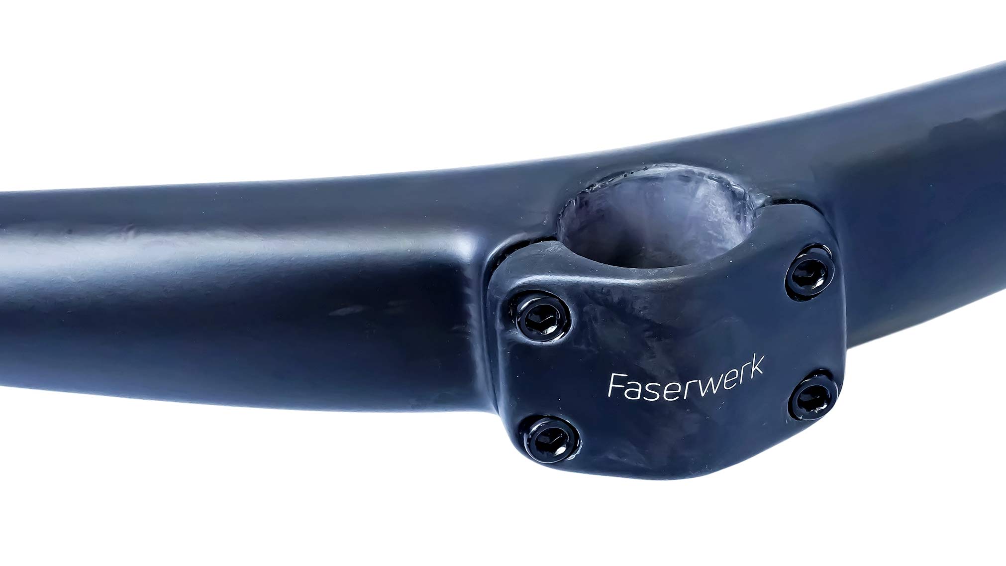 Faserwerk Baslerstab direct-mount lightweight carbon MTB handlebar, clamp