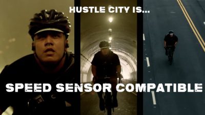 Hustle City adds Speed Sensor Compatibility for virtual bike racing without a smart trainer