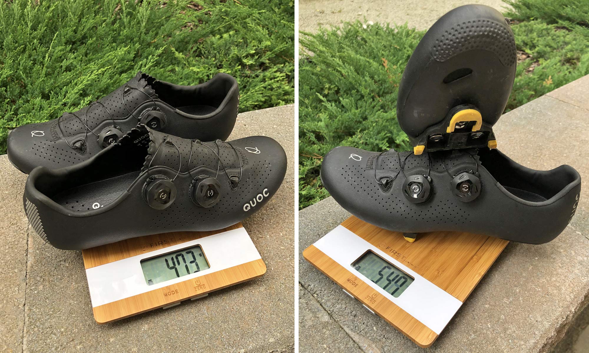 Quoc Mono II lightweight carbon-soled road cycling shoes Review, 237g actual weight