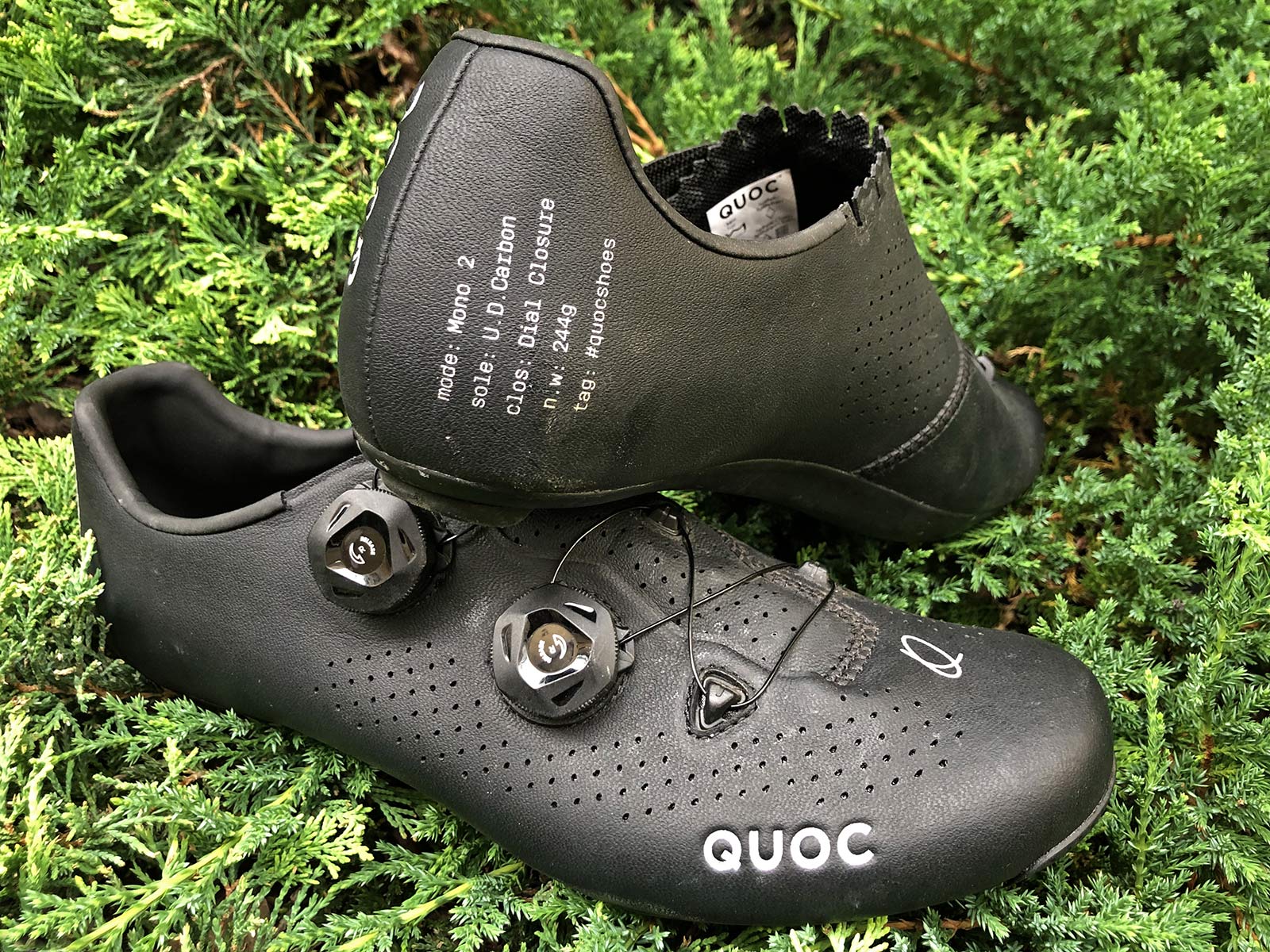 Quoc Mono II lightweight carbon-soled road cycling shoes Review, pair
