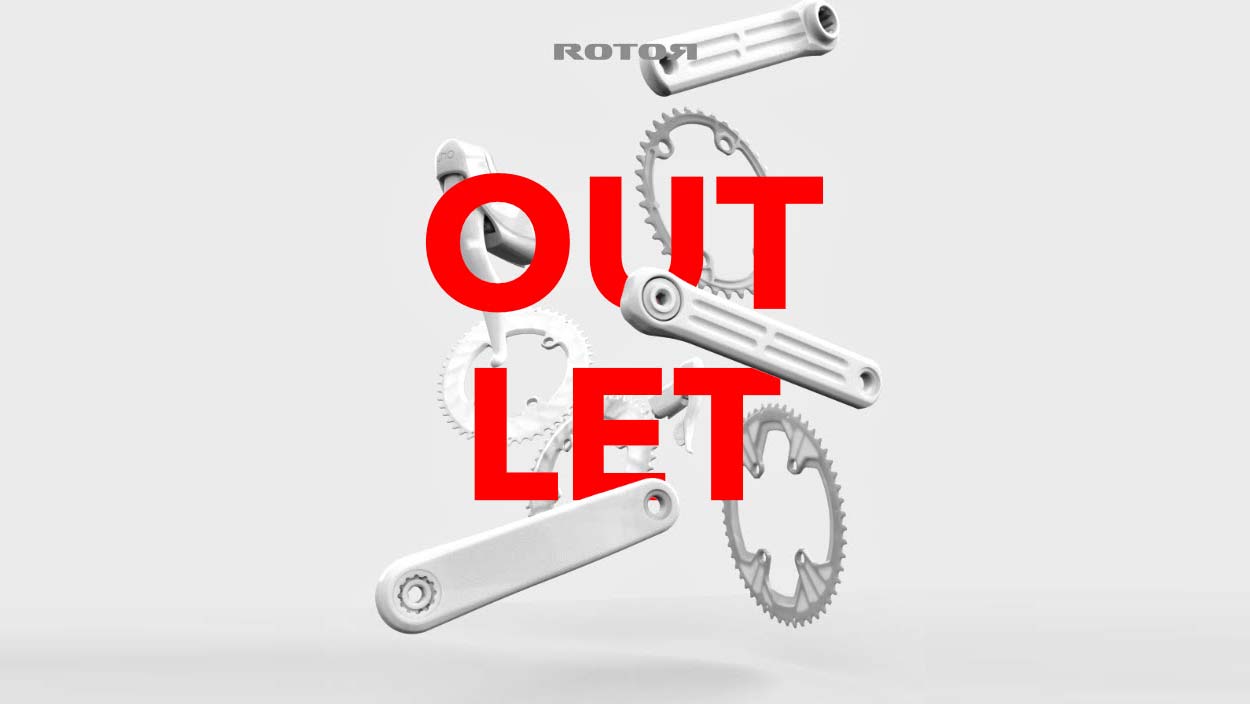 Rotor Outlet, discounted marked-down powermeters cranksets chainrings Qrings