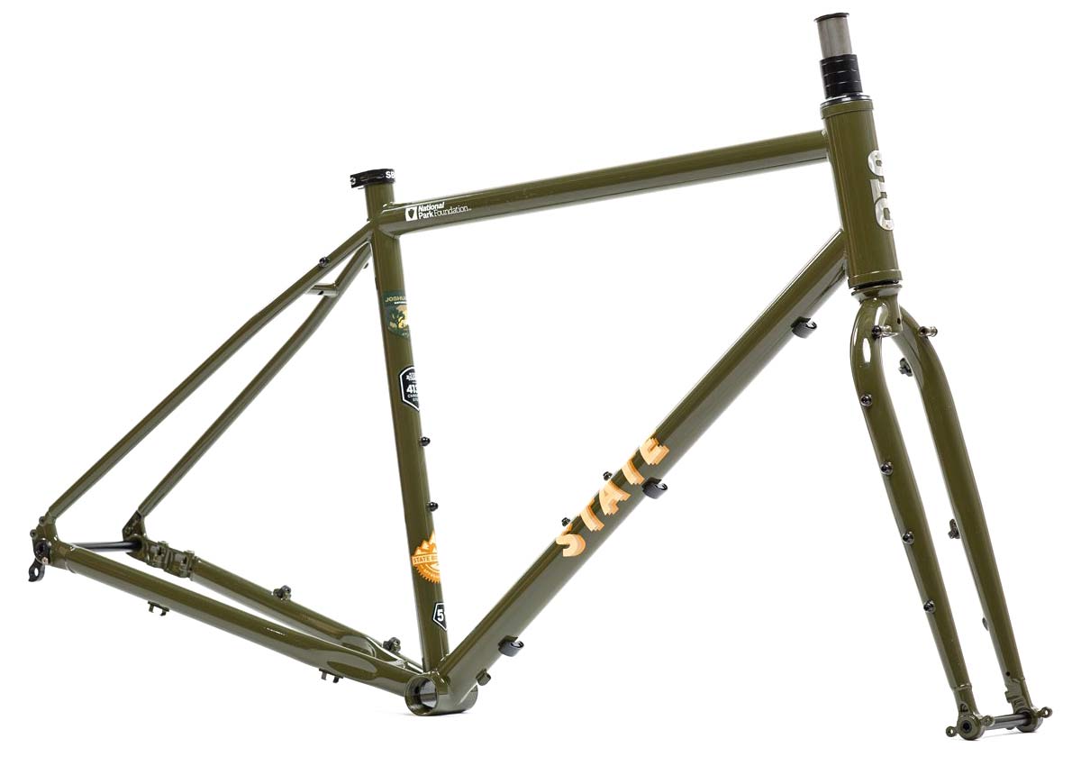 State X NPF collection, State Bicycle x National Park Foundation limited-edition bikes & gear, Joshua Tree 4130 All-Road frameset
