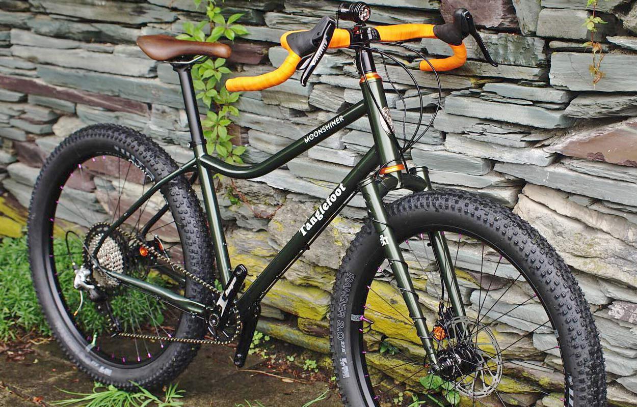 Tanglefoot Moonshiner MTB, 27.5+ rigid steel dropbar adventure touring bikepacking mountain bike