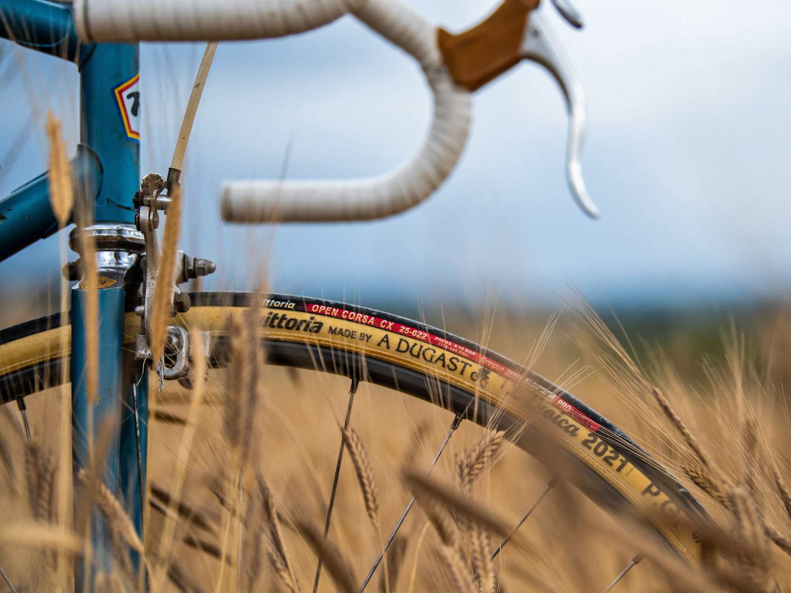 Vittoria made by A Dugast L Eroica limited edition 25mm retro vintage tubular road bike tires, field