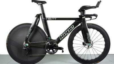 Road-worthy Hope HB.TT prototype time trial bike cuts a new school aerodynamic figure