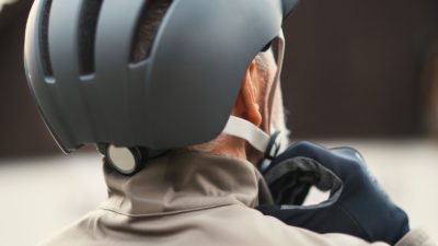 Wind-Blox helmet strap covers help riders bust the gusts for quiet rides