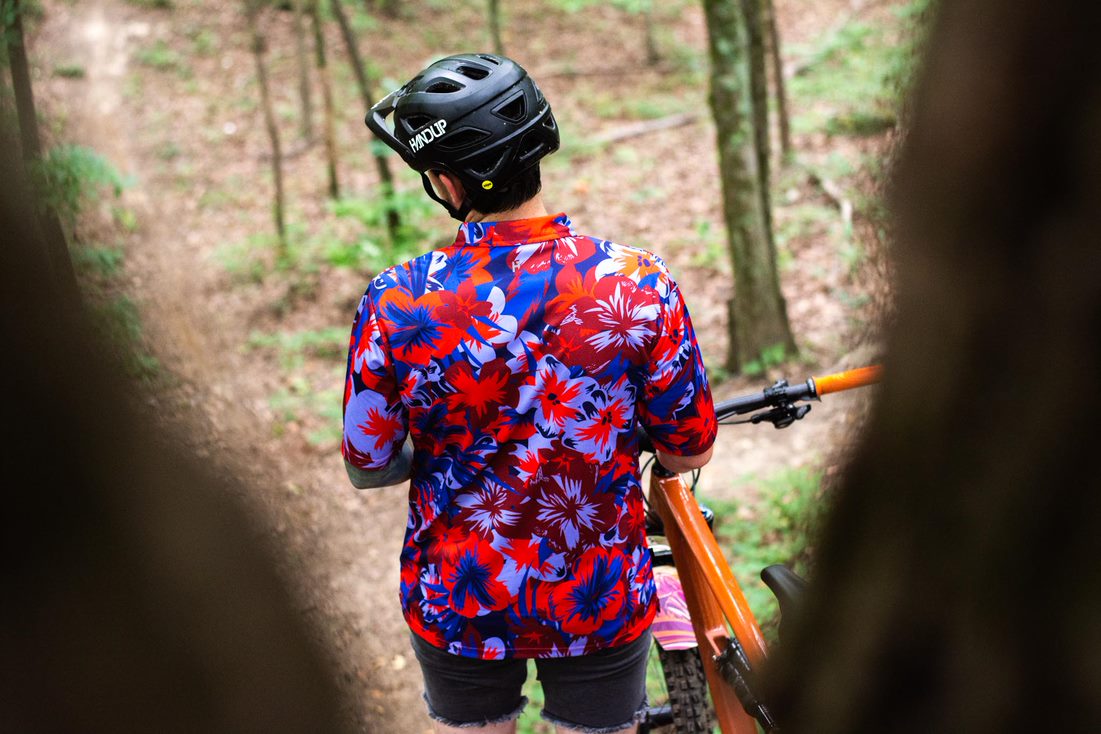 hawaiian shirt bike jersey