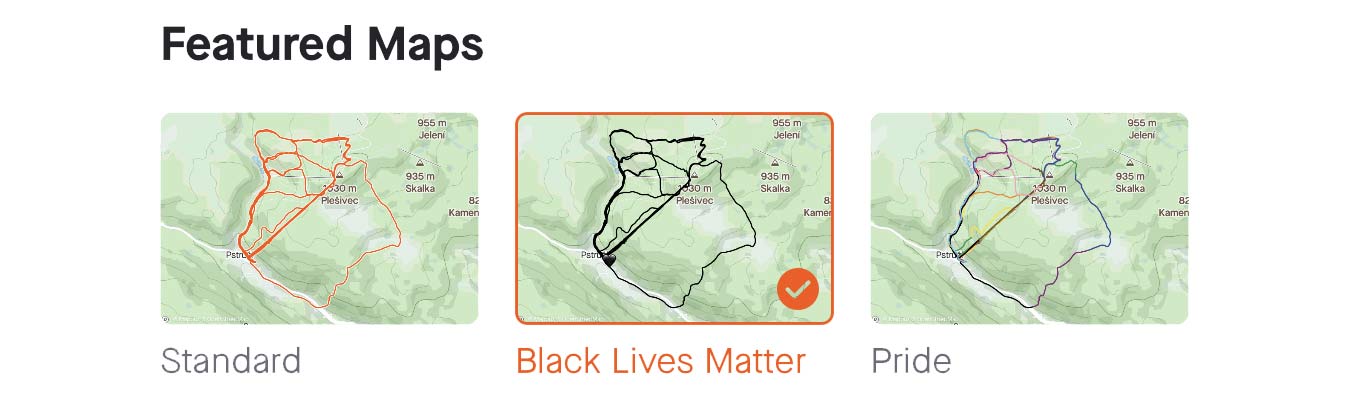 Activity Map view customization for all, Black Lives Matter
