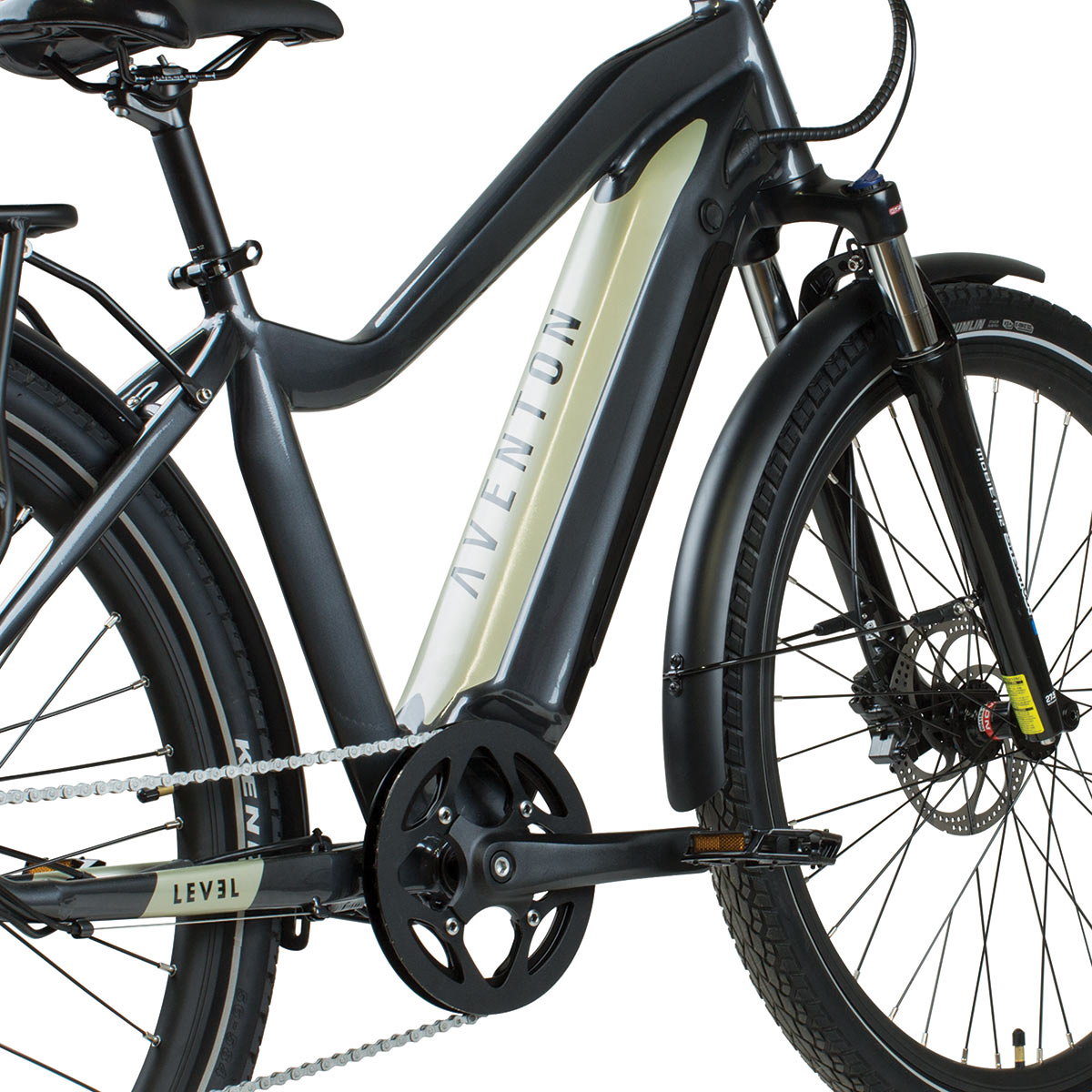 aventon level commuter e-bike with hidden battery and rear hub motor