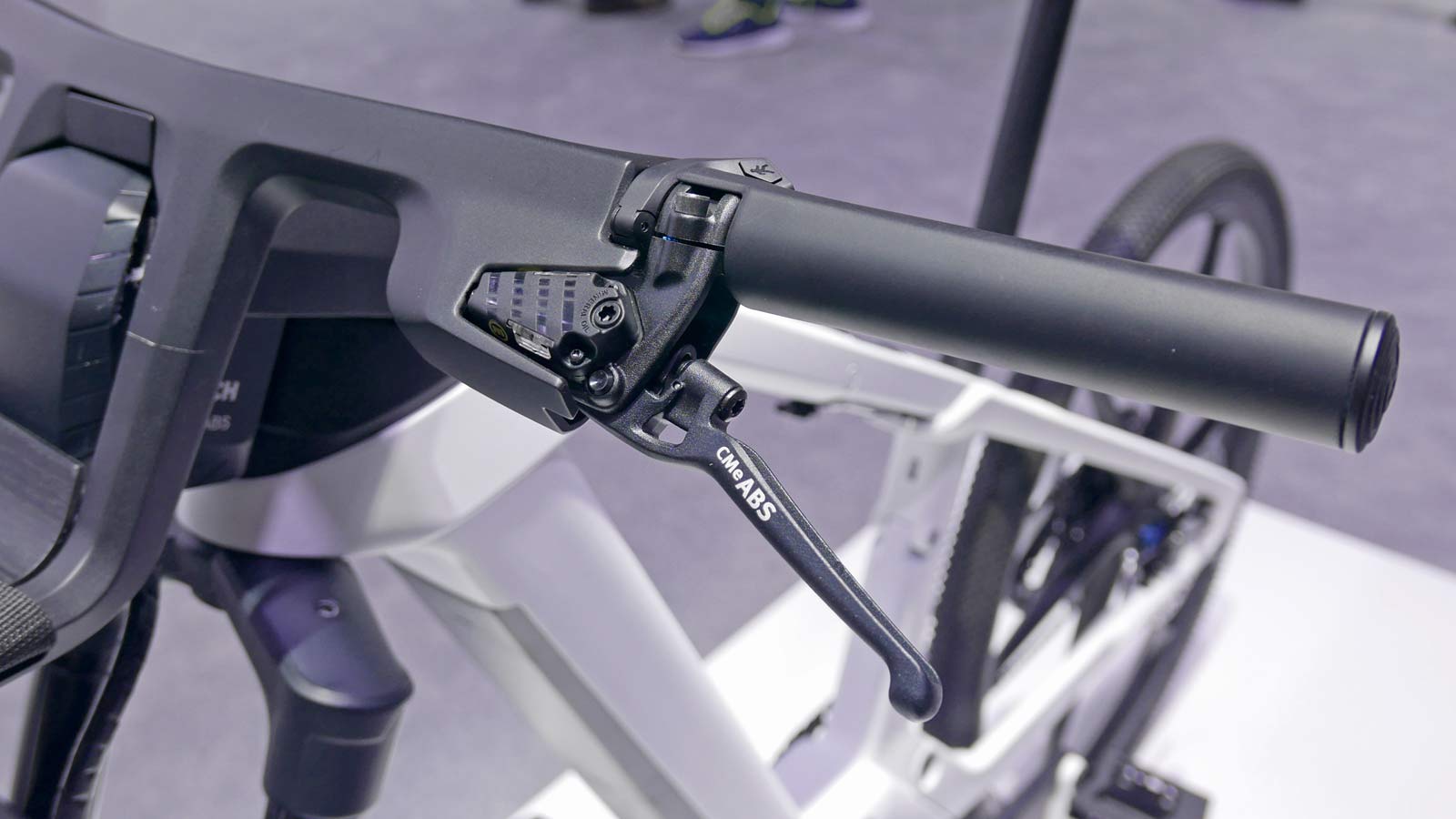 Bosch eBike ABS prototype e-bike with integrated anti-lock braking, Margura lever