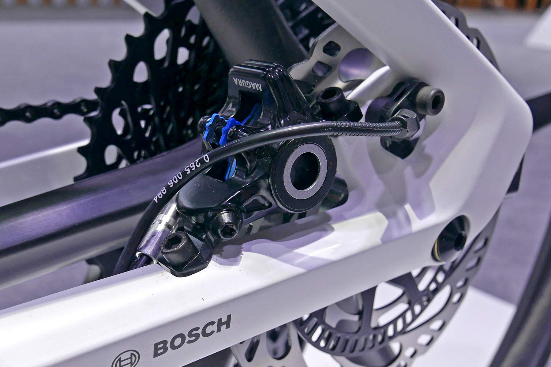 Bosch eBike ABS prototype e-bike with integrated anti-lock braking, brake slip sensor