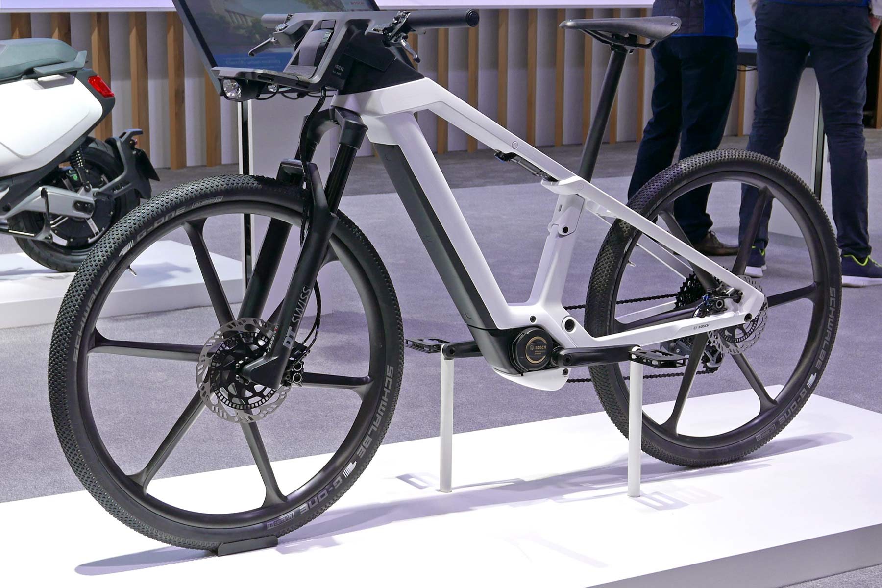 Bosch eBike ABS prototype e-bike with integrated anti-lock braking, complete bike