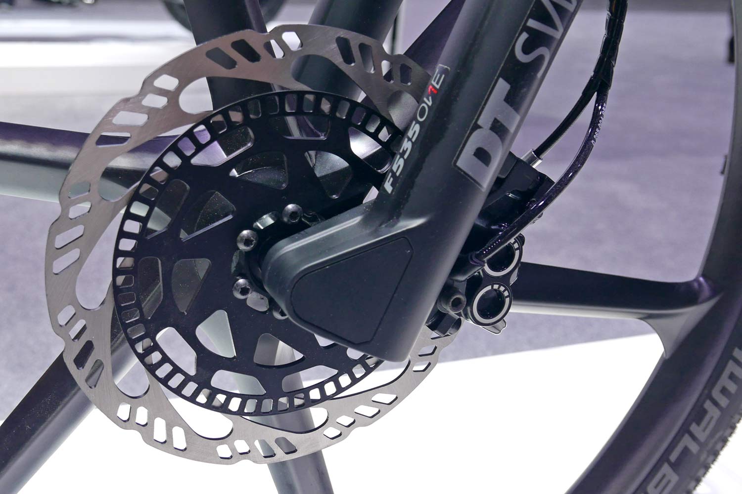 Bosch eBike ABS prototype e-bike with integrated anti-lock braking, front brake