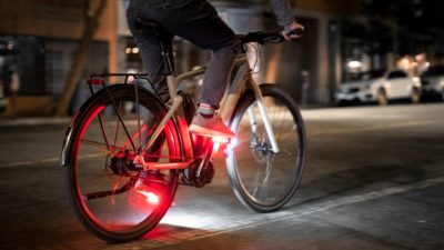 Arclight Pedals put moving bike lights under your feet