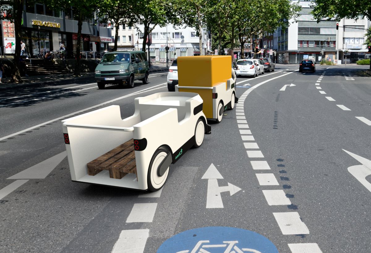 autonomous trailers that fit in bike lanes