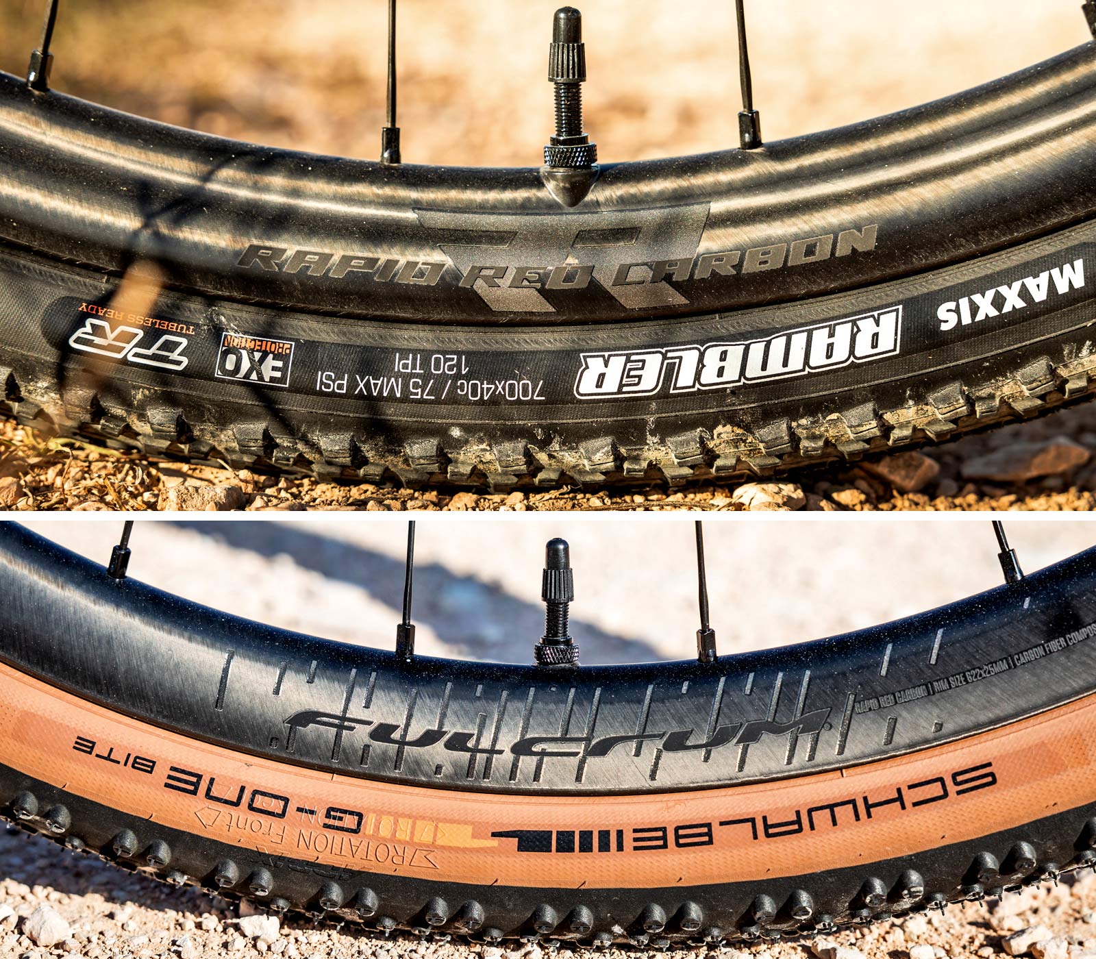 Fulcrum Rapid Red Carbon lightweight asymmetric tubeless gravel bike wheels, asymmetric rim details