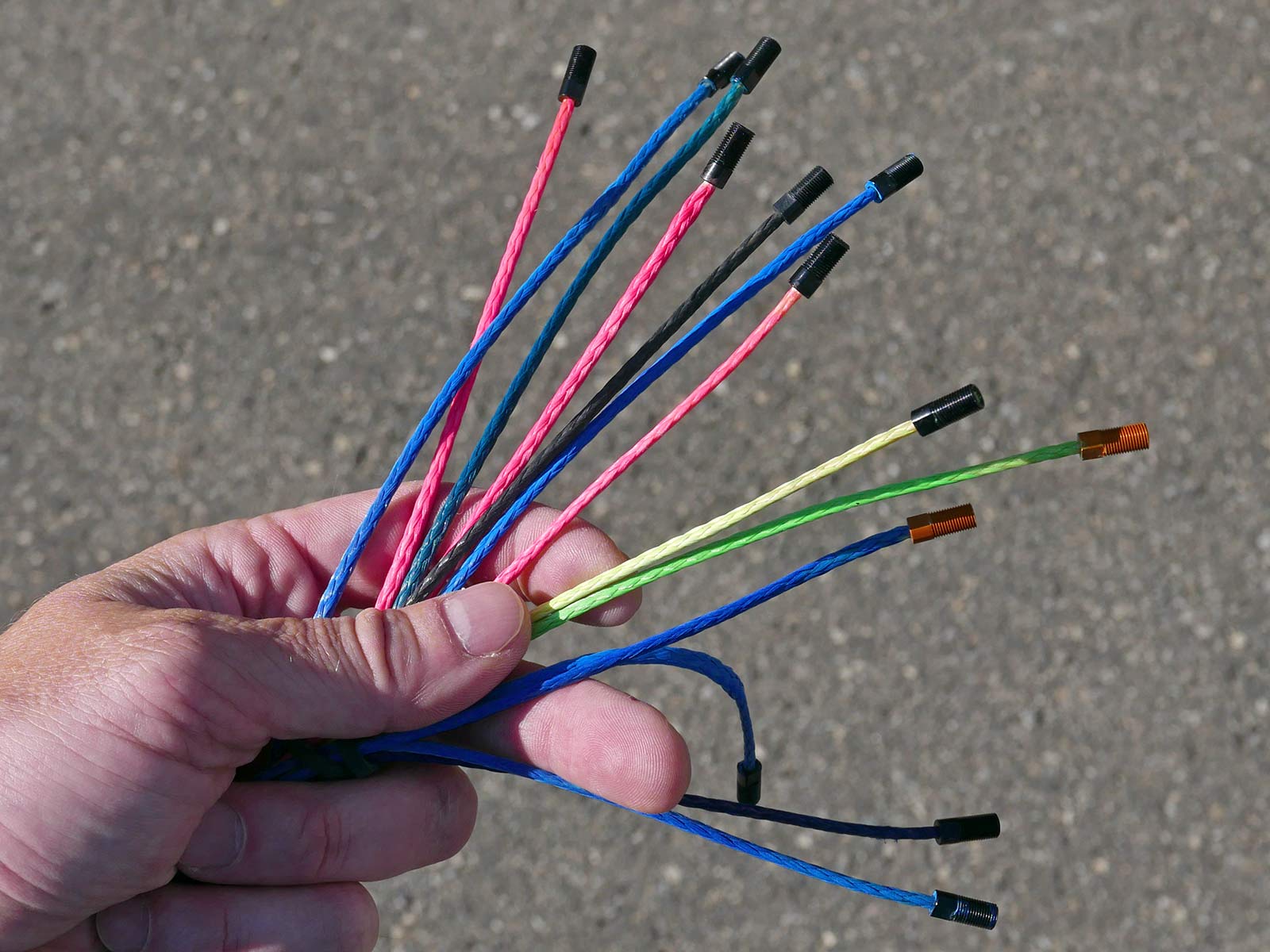 Pi Rope rainbow ultralight braided Vectran fiber spoke wheels