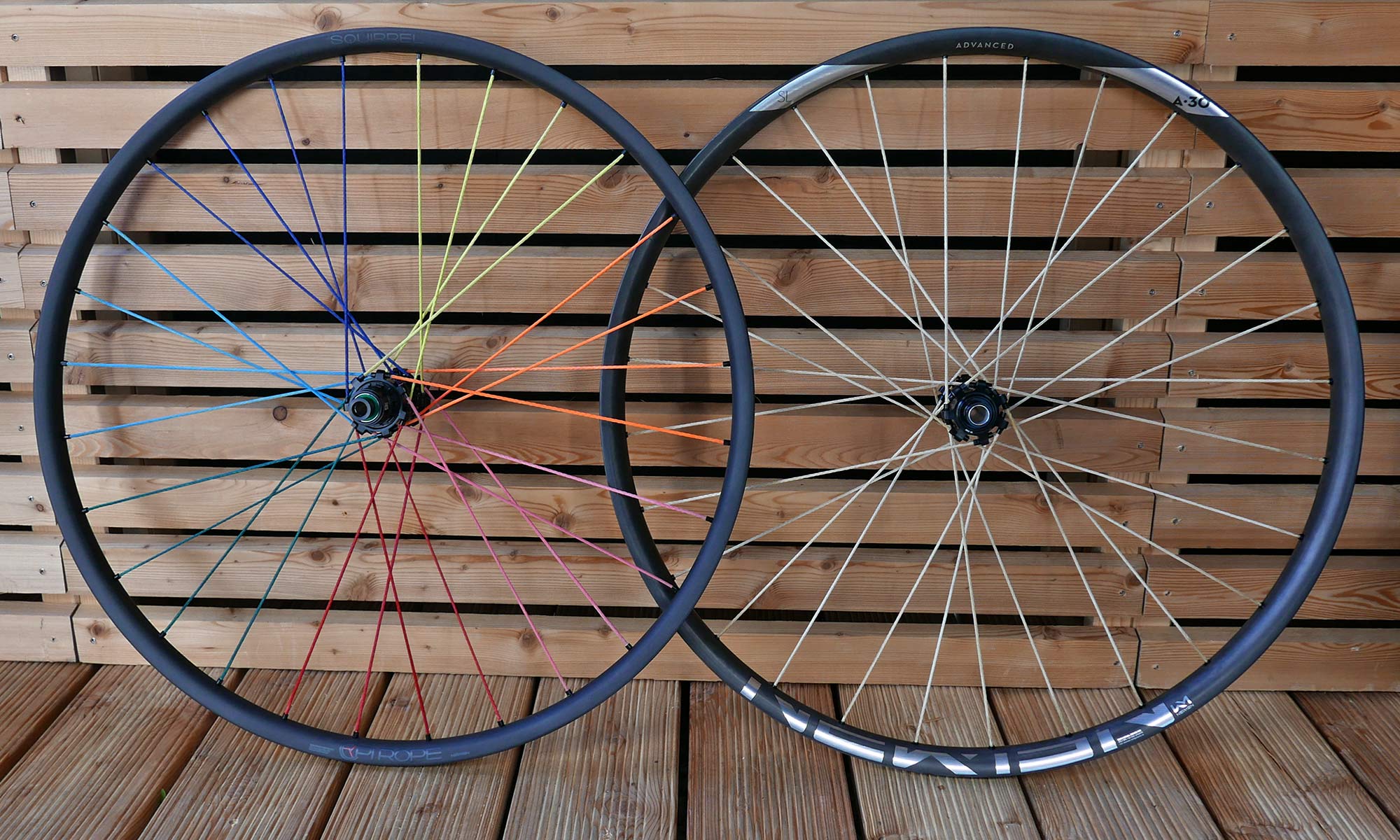 Pi Rope rainbow ultralight braided Vectran fiber spoke wheels, more options