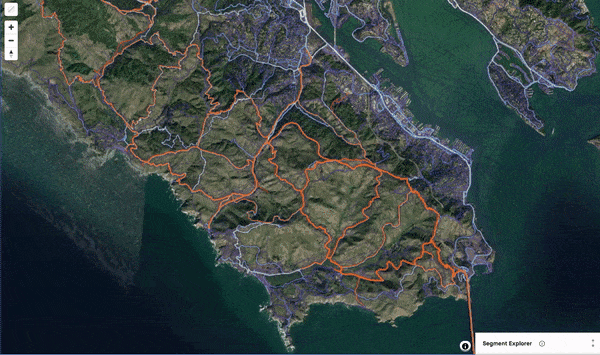Strava 3D Terrain Route Builder view for subscribers, animation