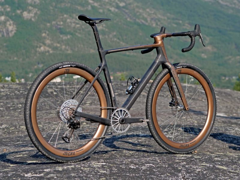 custom Scott Addict Gravel Tuned Dangerholm edition lightweight carbon prototype gravel bike project, complete