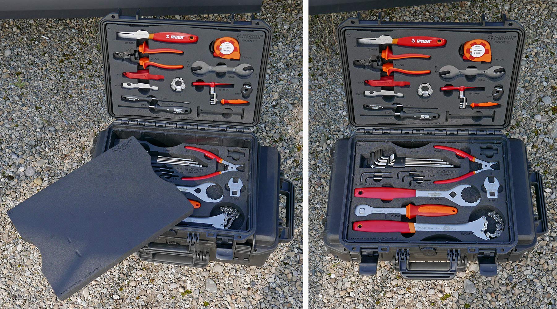 Unior Home Kit pro-level amateur bike mechanic travel toolbox made in Europe