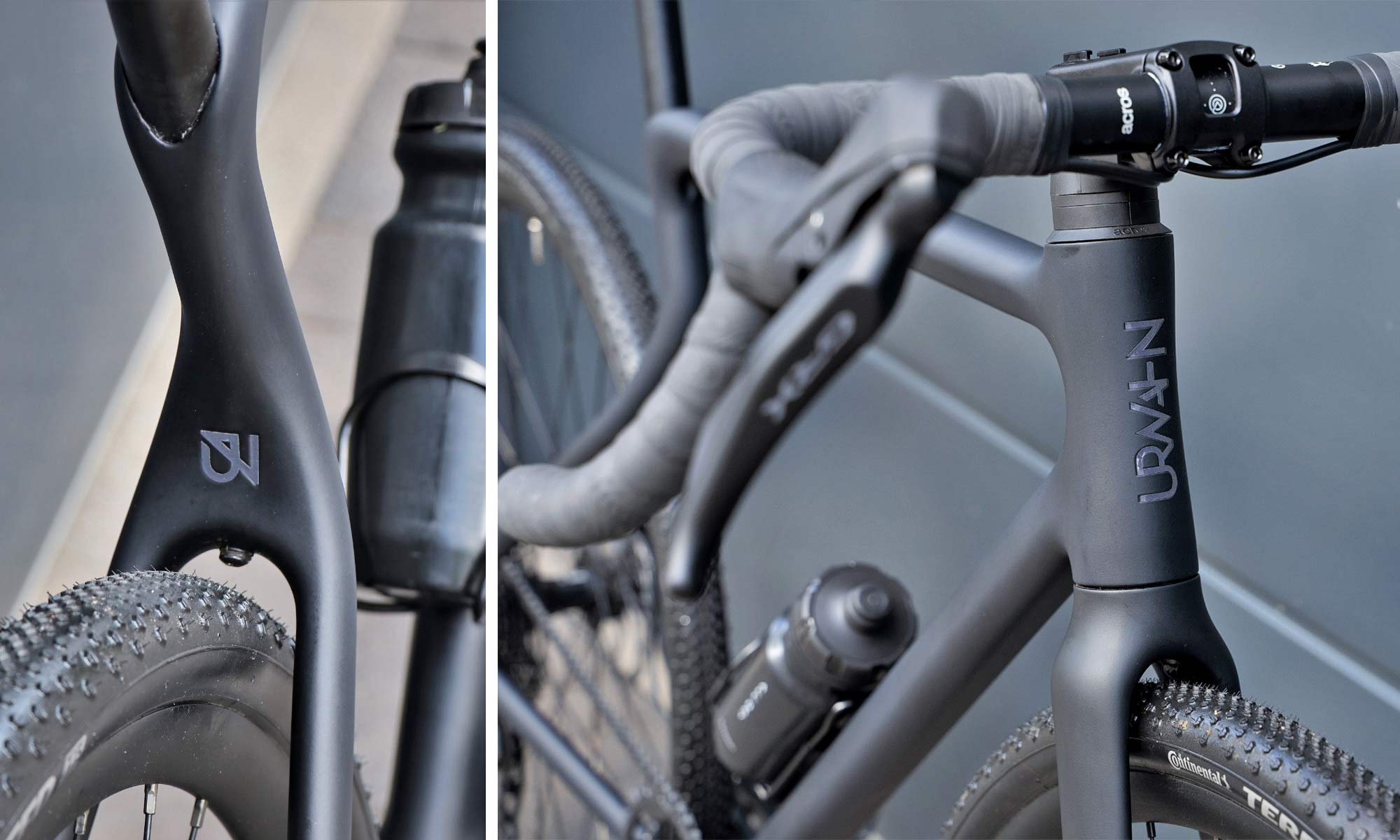 Urwahn Waldwiesel 3D-printed steel gravel bike no seattube, plus Waldwiesel.E hidden e-bike option, frame details