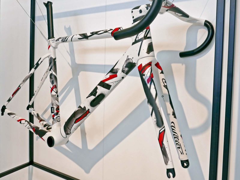 Wilier Unico, limited artist-series Filante SLR aero road bike, artwork by Jun Inoue, frameset