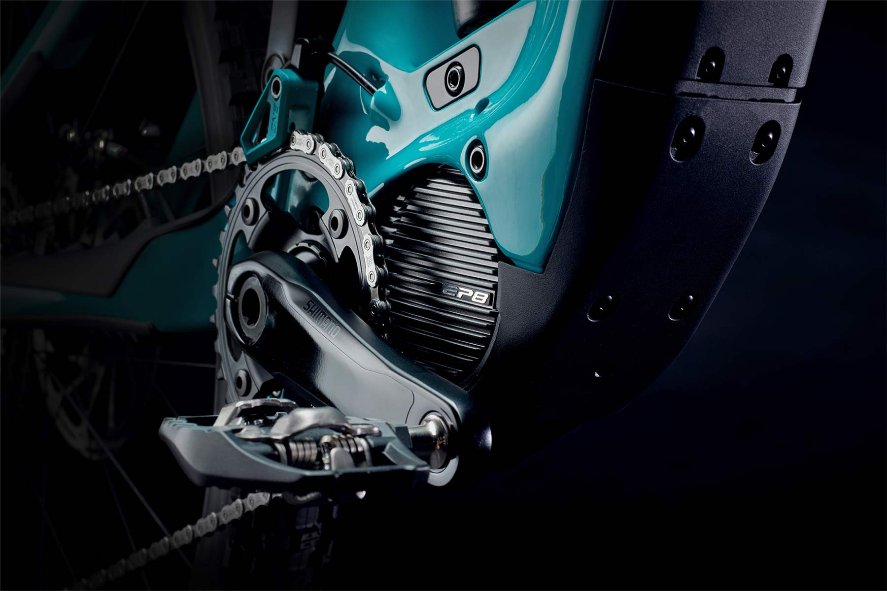 Yeti 160E EWS racing e-bike, all-new 6-bar suspension carbon 160mm eMTB, Shimano EP8