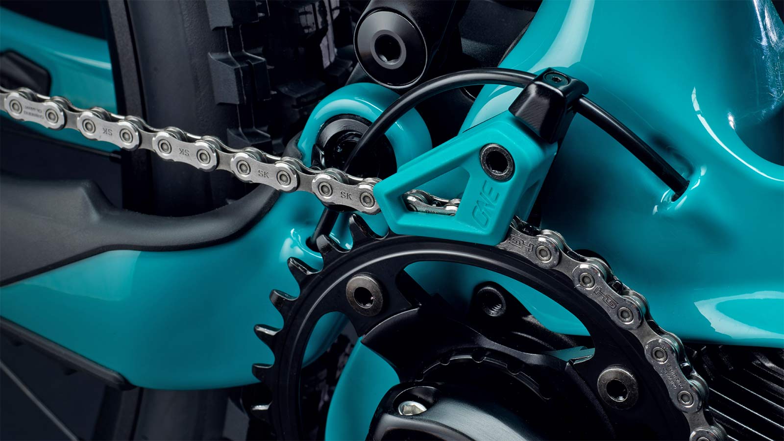 Yeti 160E EWS racing e-bike, all-new 6-bar suspension carbon 160mm eMTB, chain guide