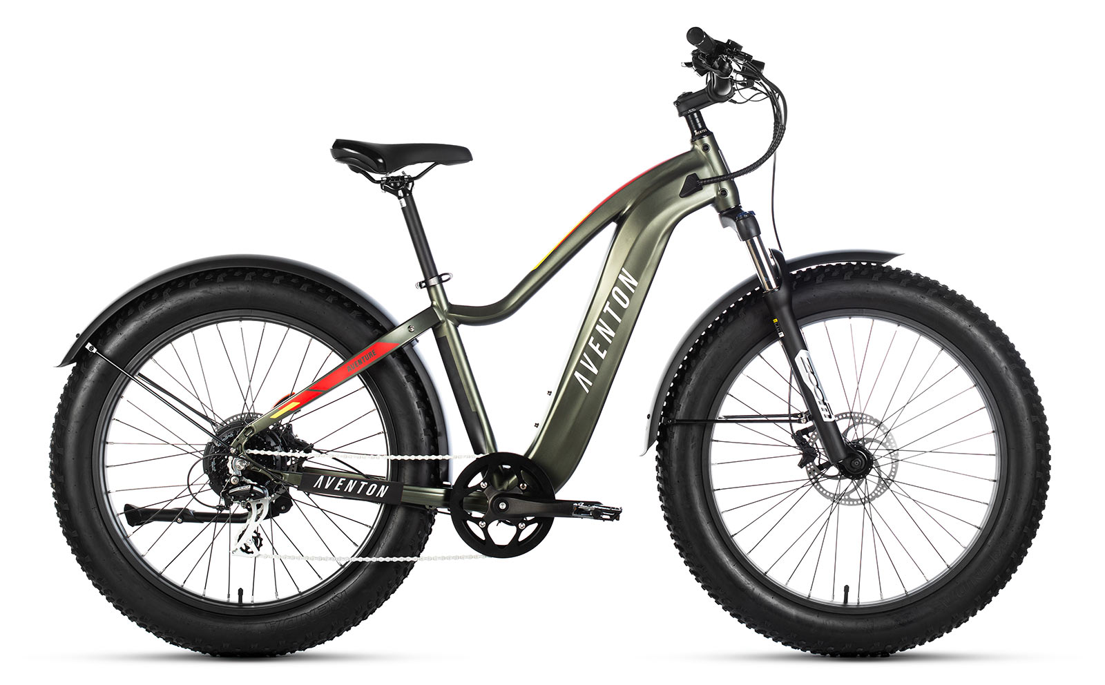 aventon aventure fat tire ebike for trails and city commuters