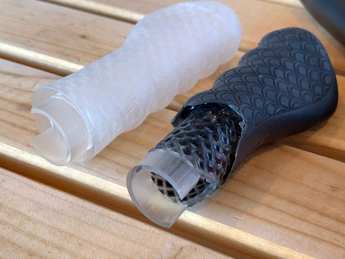 underlying base structure of personomic custom printed silicone bicycle grips