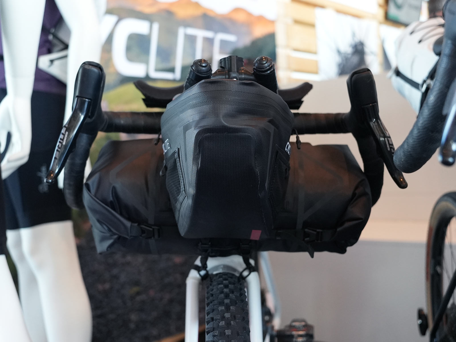 cyclite ultralight frame bags for bikepacking shown on a gravel touring bicycle