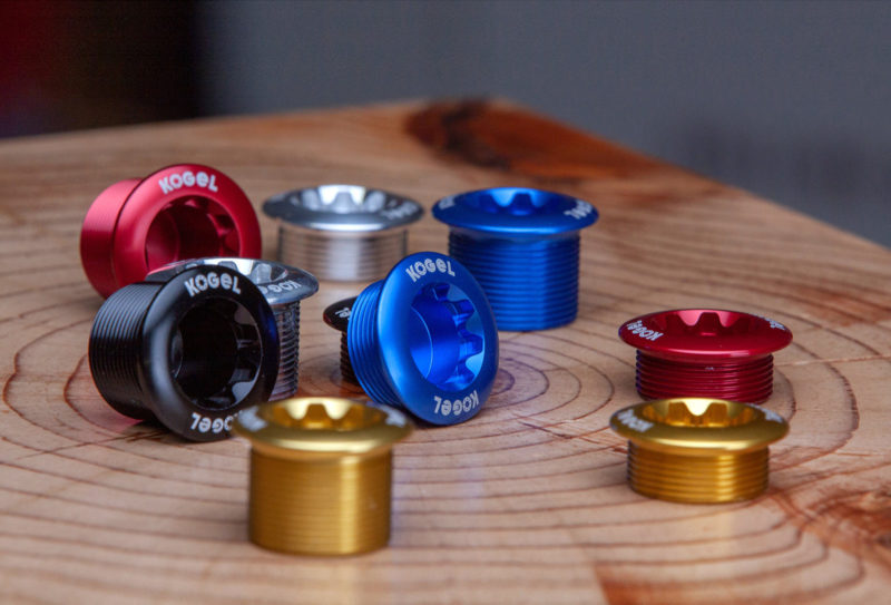 kogel shimano crank arm fixing bolt in anodized colors