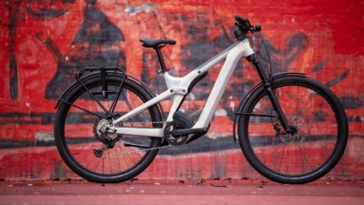 Scott AXIS eRide EVO Tour FS eBike is a fully integrated all-terrain comfort commuter