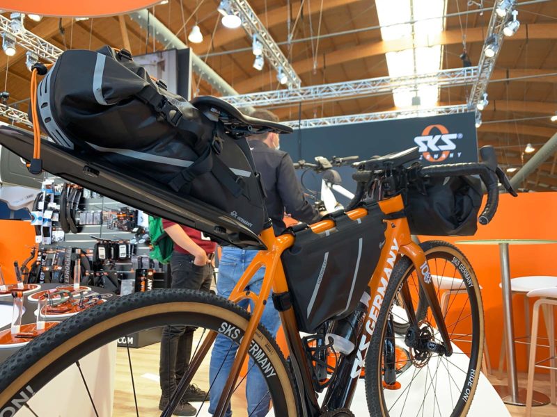sks explorer series frame bags with integrated rear fender