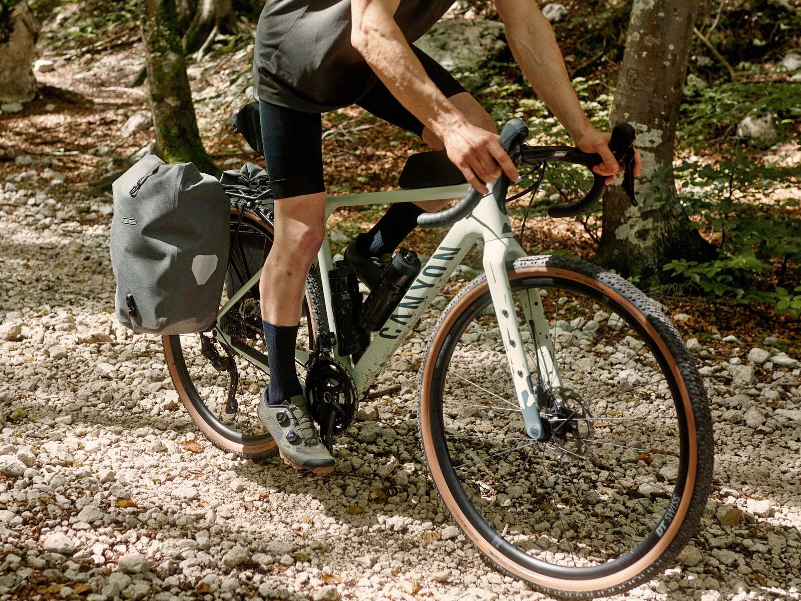 Canyon Grizl AL affordable alloy adventure gravel bike, photo by Marco Freudenreich, riding off-road