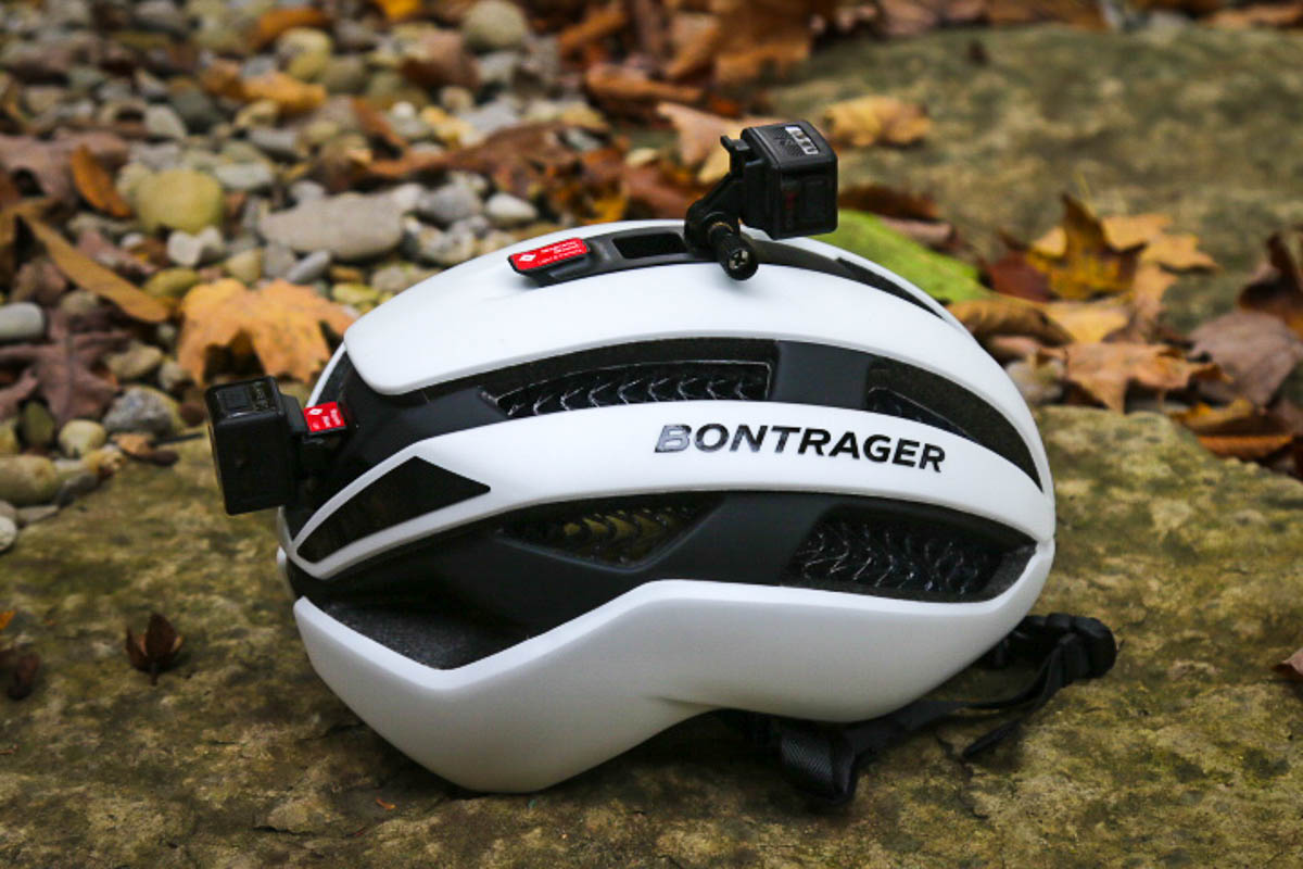 Bontrager Circuit WaveCel helmet with lights