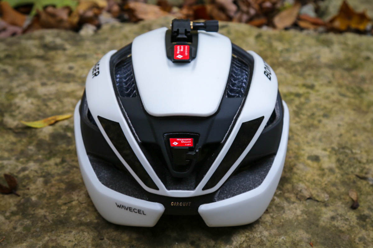 Bontrager Circuit WaveCel helmet with magnetic light mounts