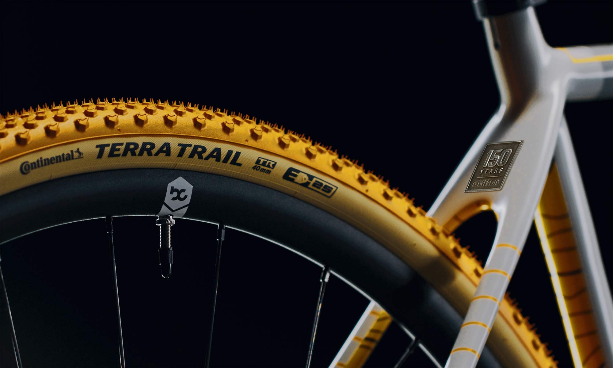 Continental 150th limited edition Terra Trail tires on a OPEN UP gravel bike, teaser