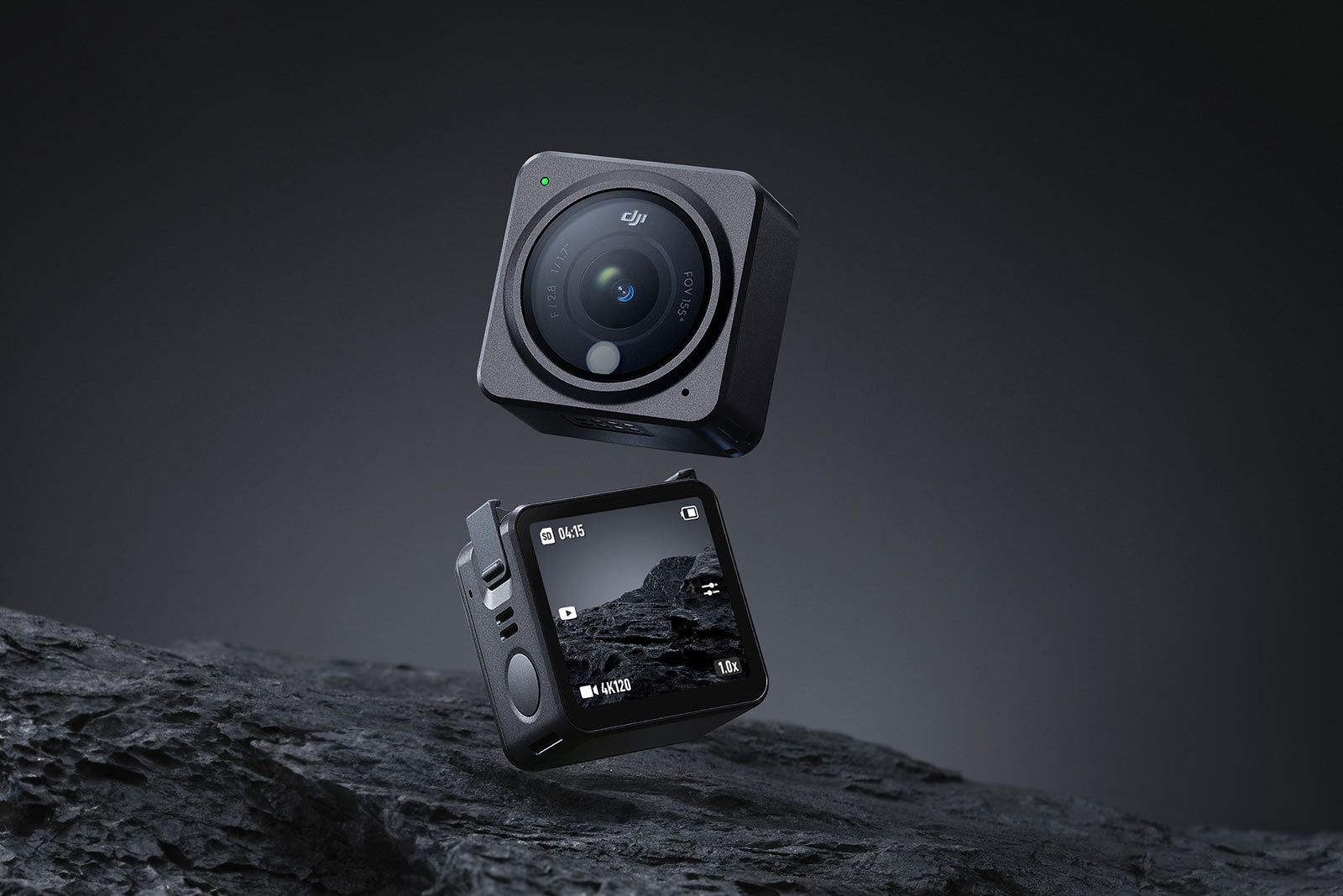 DJI Action 2 camera's mini, modular, magnetic design films 4K all