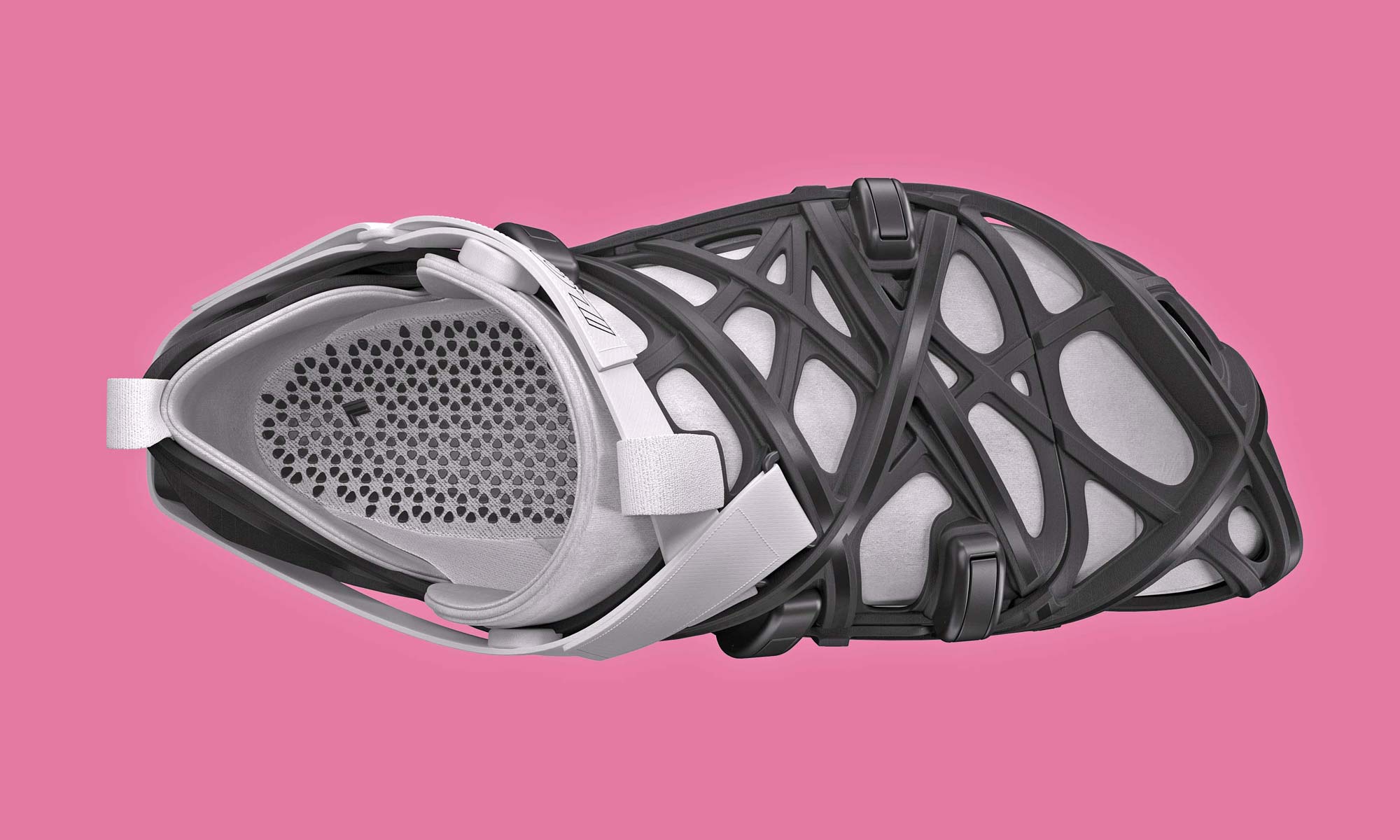 Lore LoreOne custom 3D-printed carbon road bike shoes, top
