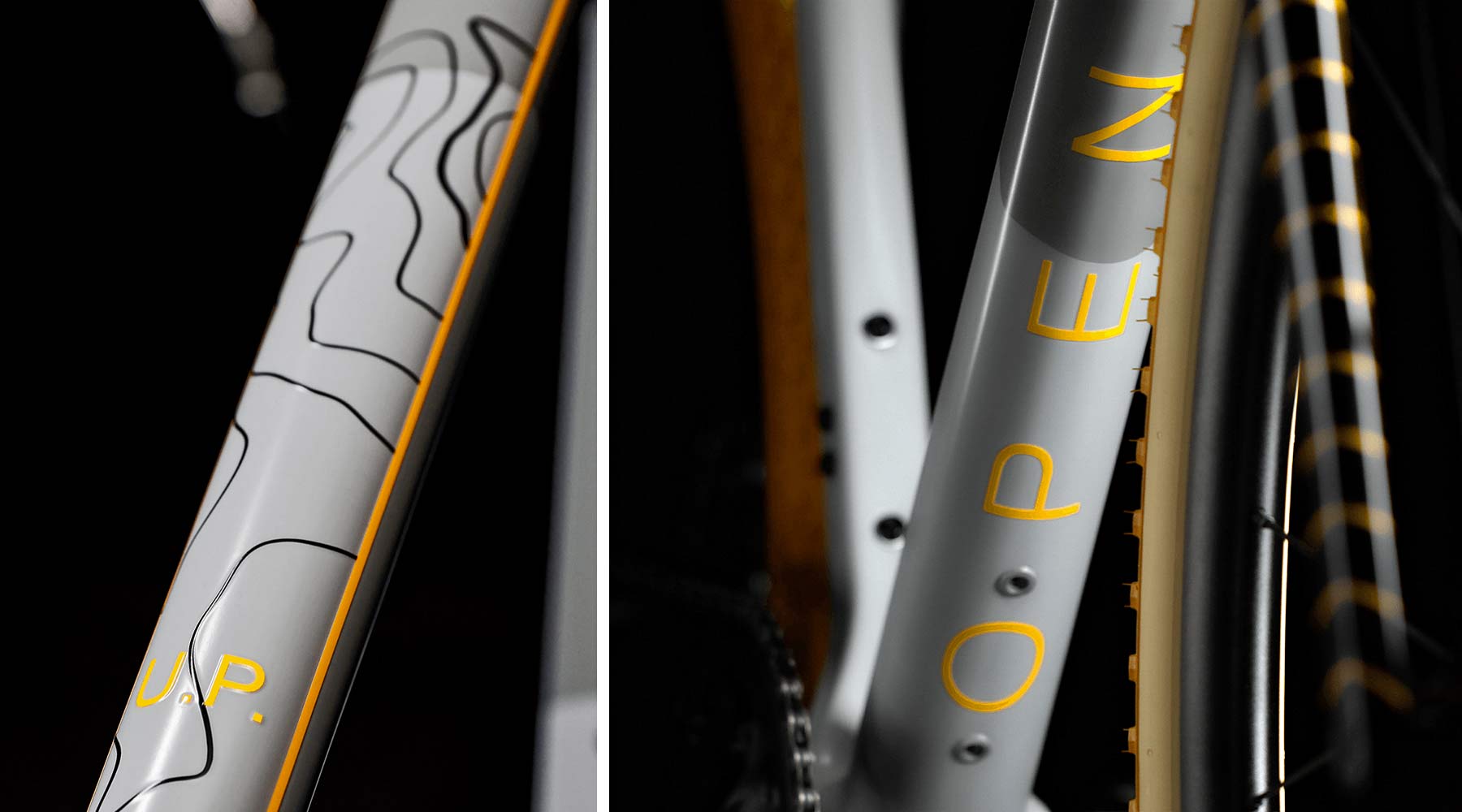 OPEN UP limited edition Continental 150th Anniversary gravel bike, paint details