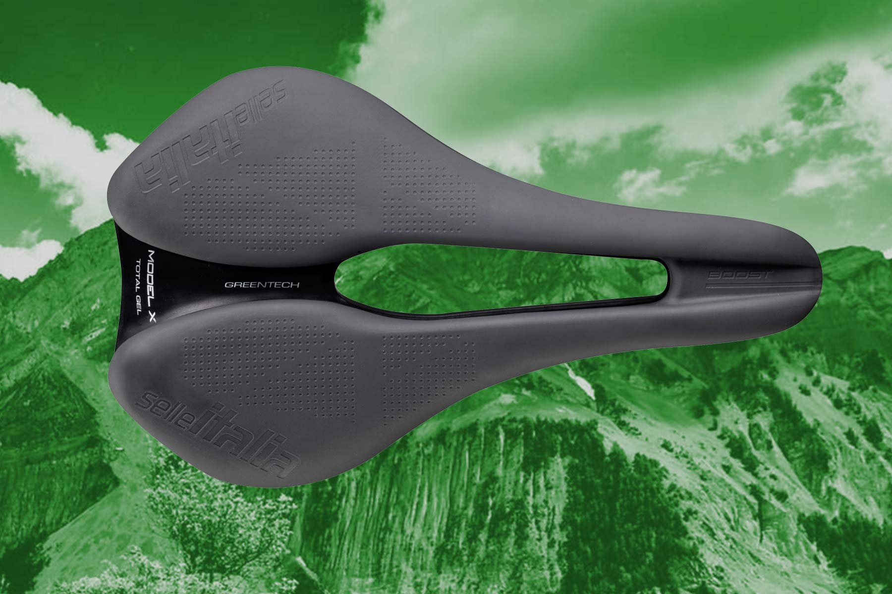 Selle Italia Model-X Green Comfort+ extra padded affordable bike saddle, mountain